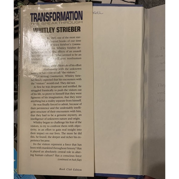 Transformation : The Breakthrough Hardcover Whitley Strieber - Picture 5 of 8